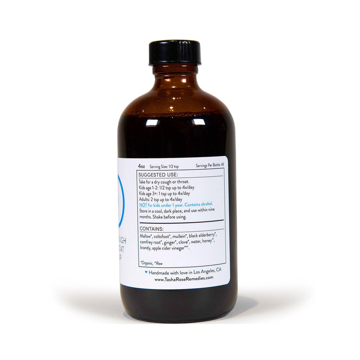 Organic Dry Cough & Throat Syrup Elderberry Syrup Tasha Rose