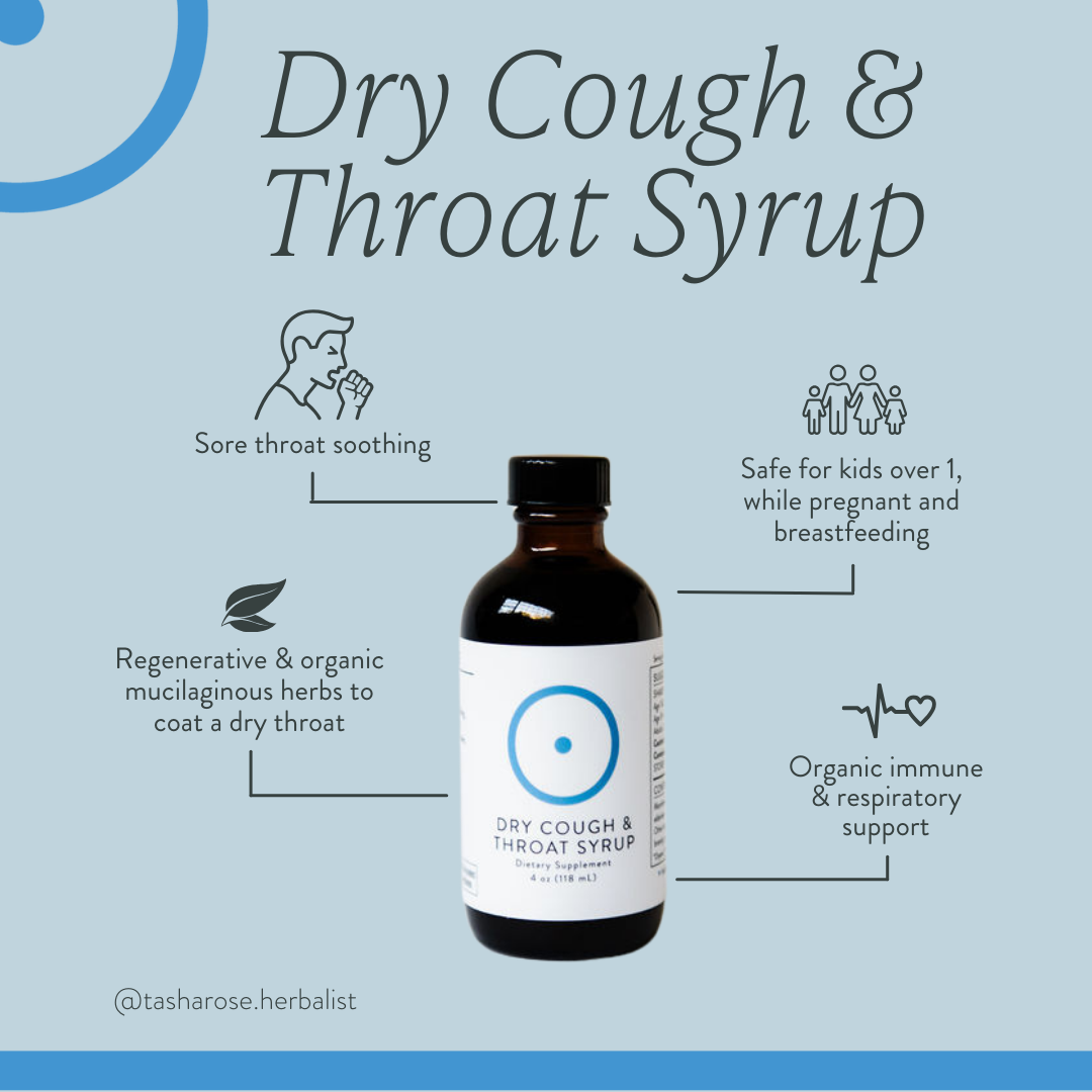 Organic Dry Cough Syrup - Relief for Sore Throat & Coughing – Tasha Rose